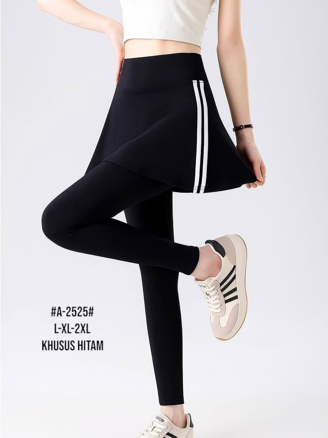 Hightwaist Panjang Rok Legging List2 A-2525