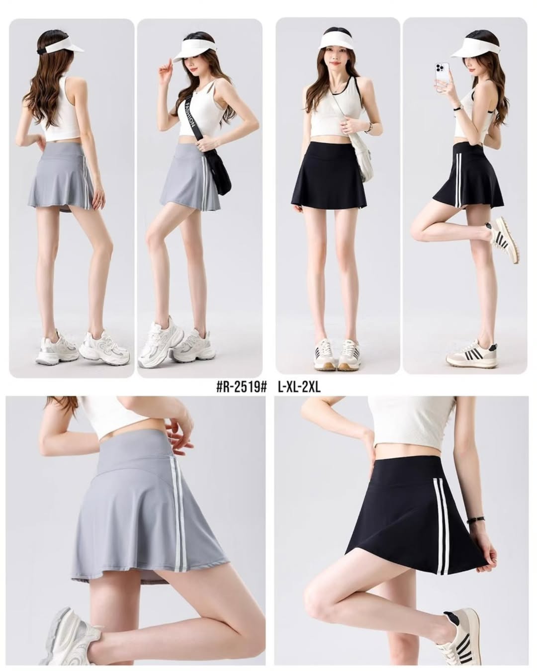 Hightwaist Rok Pendek Legging List2 R-2519 1