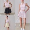 Hightwaist Rok Pendek Tennis Padel QP-001 2