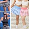 Hightwaist Rok Pendek Tennis Padel QP-002 1