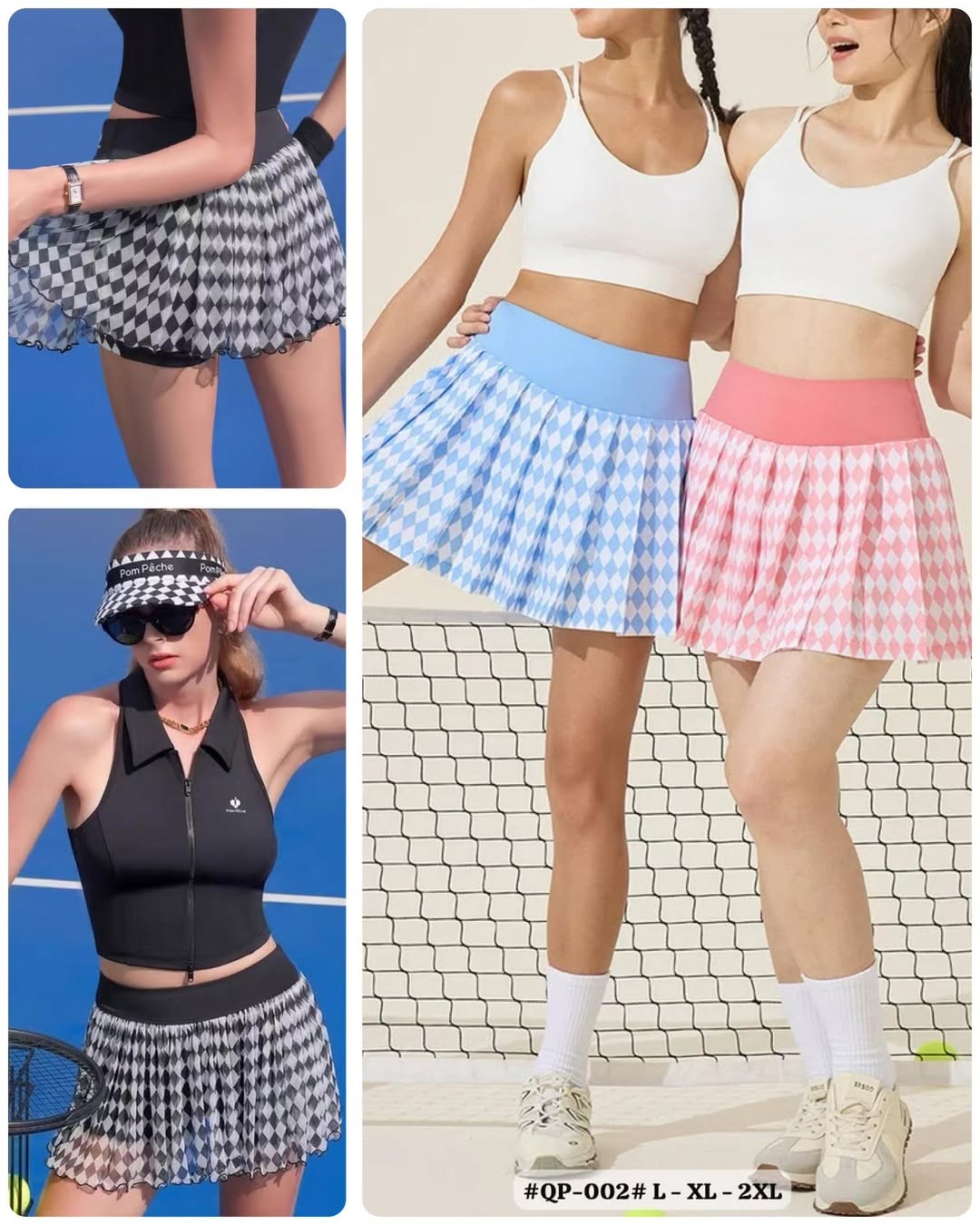 Hightwaist Rok Pendek Tennis Padel QP-002 1