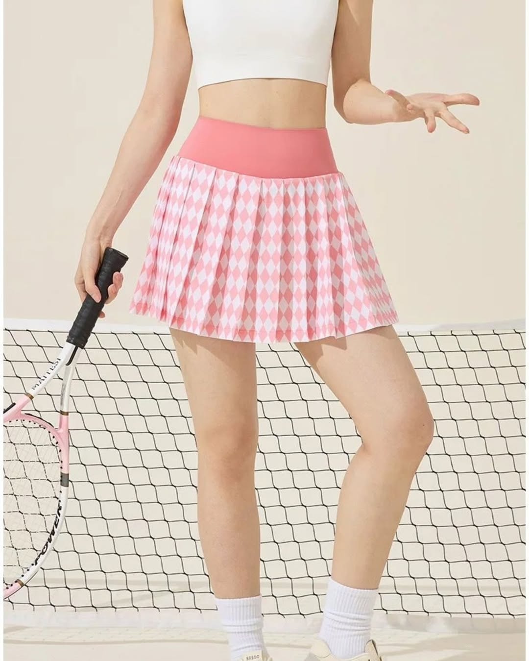 Hightwaist Rok Pendek Tennis Padel QP-002 5