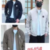 Jaket pria baseball bahan korduroi 8545