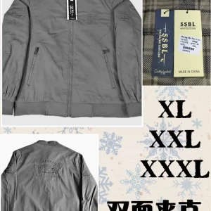 Jaket Pria katun bolak balik 5368