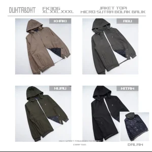 Jaket pria katun bolak balik FK306