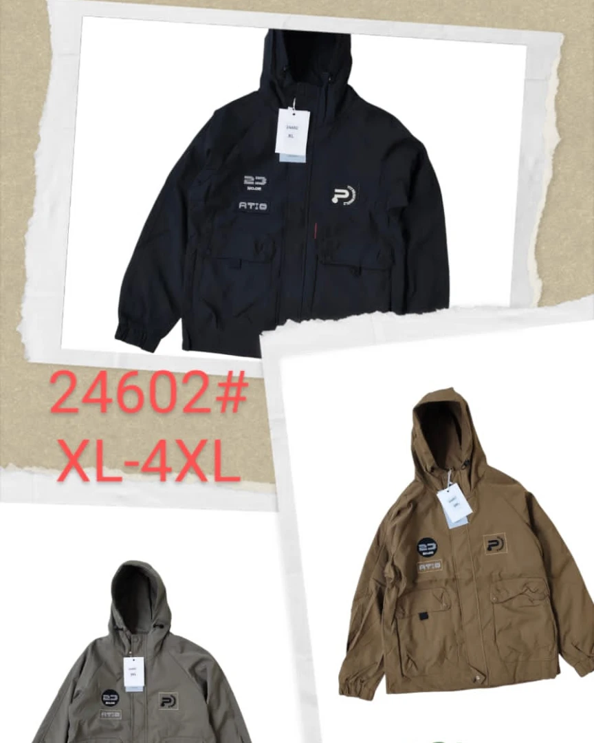 Jaket pria bahan parasut dalam puring 24602