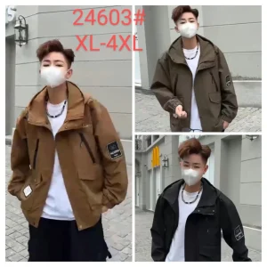 Jaket pria bahan parasut dalam puring 24603