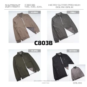 Jaket pria kanvas bolak balik C803