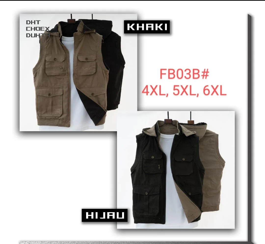 Jaket pria bahan kanvas FB03B