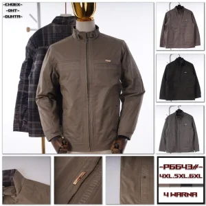 Jaket pria kanvas bolak balik P6643