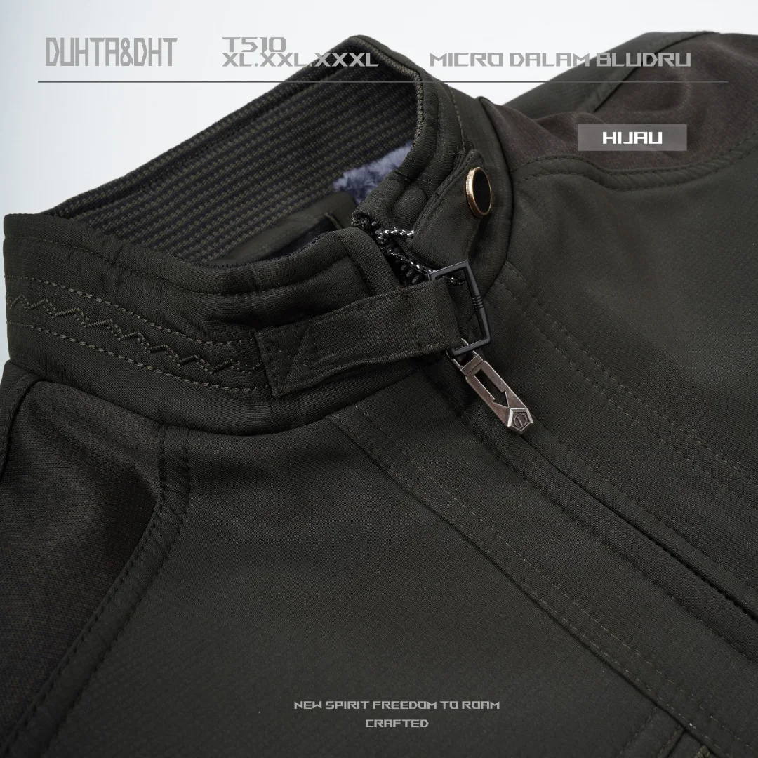 Jaket pria bahan kanvas dalam bulu T 510 - Gambar 5