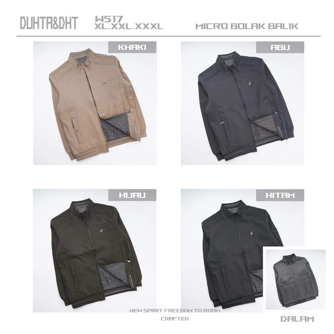 Jaket pria bahan katun W517