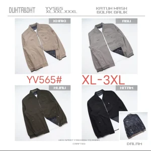 Jaket pria bahan kanvas YV 565