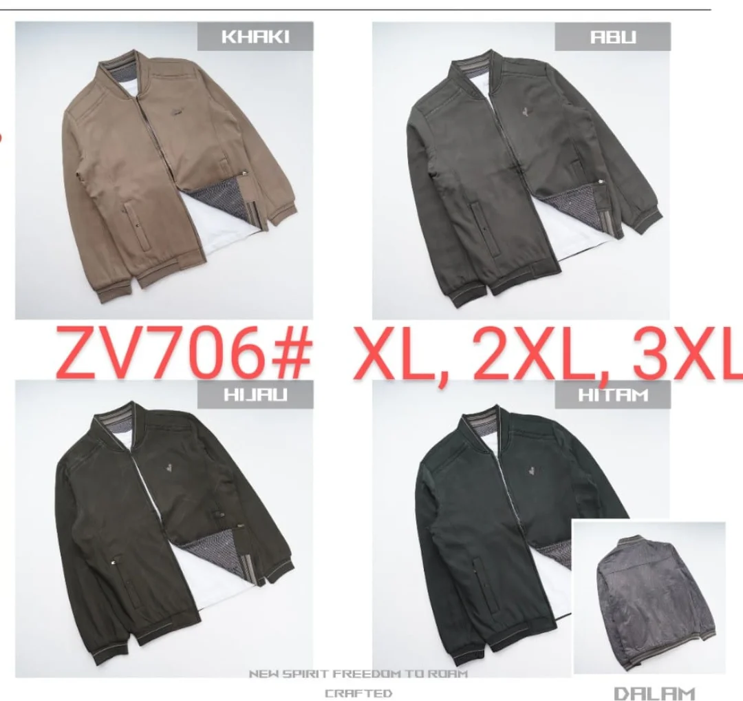 Jaket pria kanvas ZV706