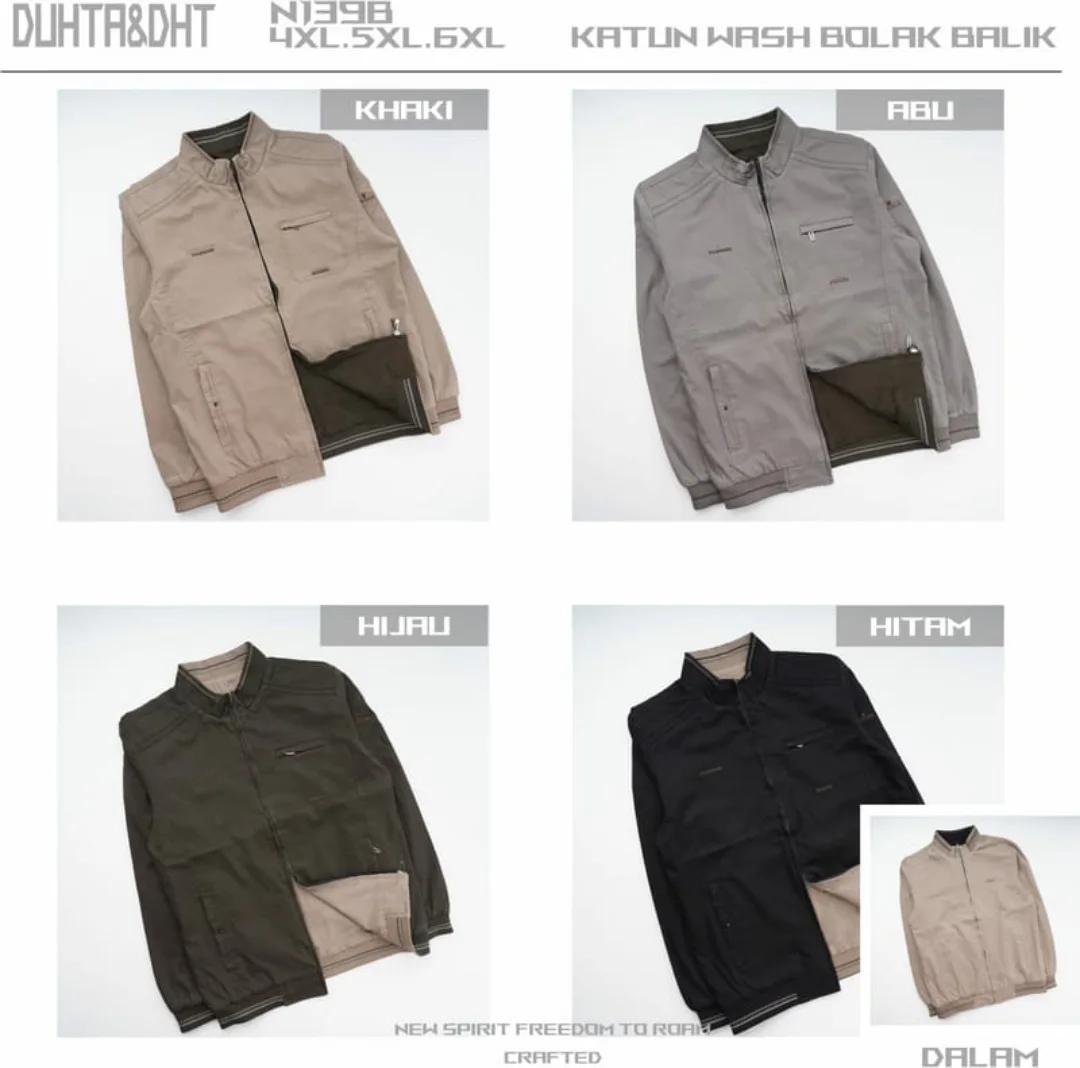 Jaket pria bahan katun N139B