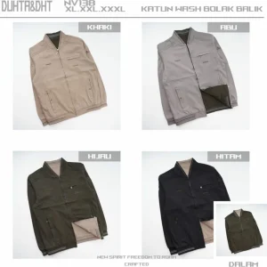 Jaket pria bahan katun NV138