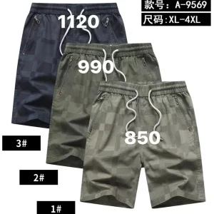 Celana pria Bahan katun pinggang karet A-9569