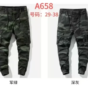 Celana pria cargo bahan street kaki joger A658