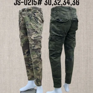 Celana pria cargo canvas loreng JS-0215