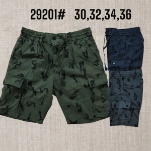 Celana pria pendek cargo bahan kanvas 29201