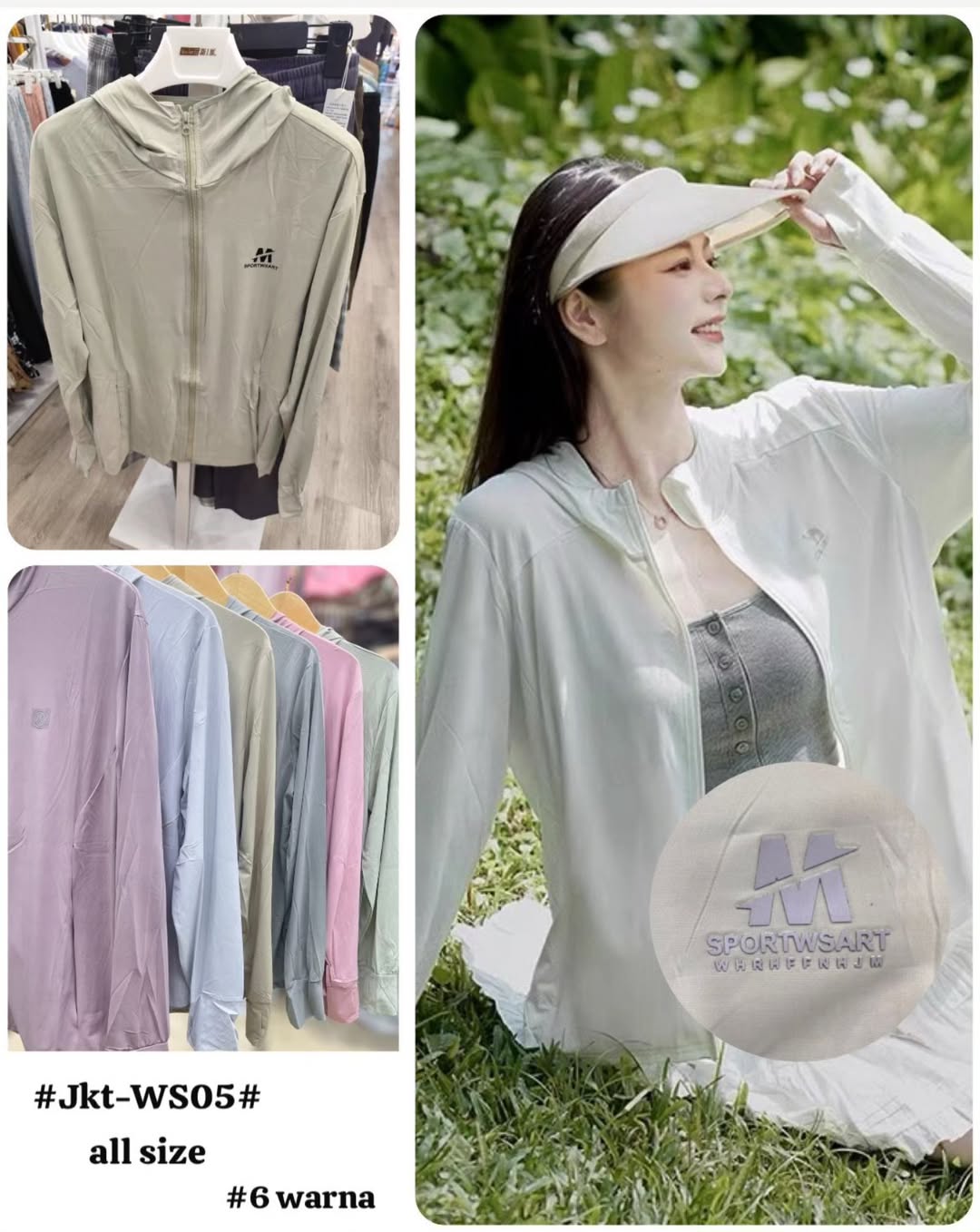 Jaket Cewek Anti UV Jkt-WS05