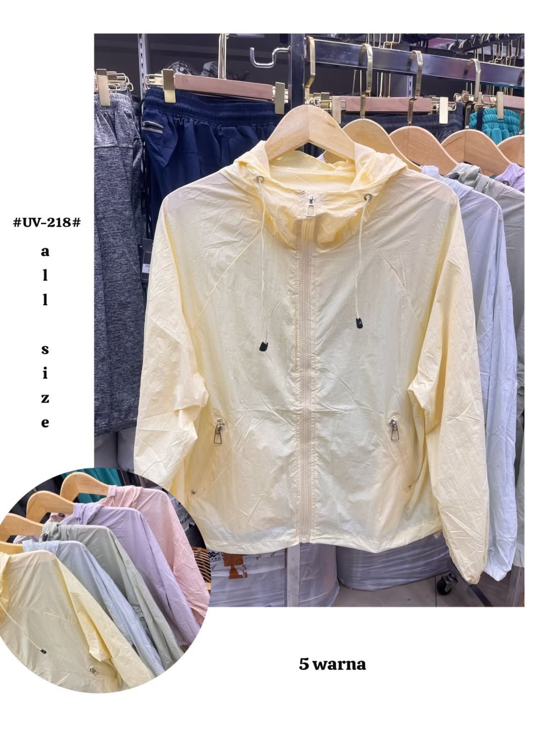 Jaket Parasut Anti UV 218