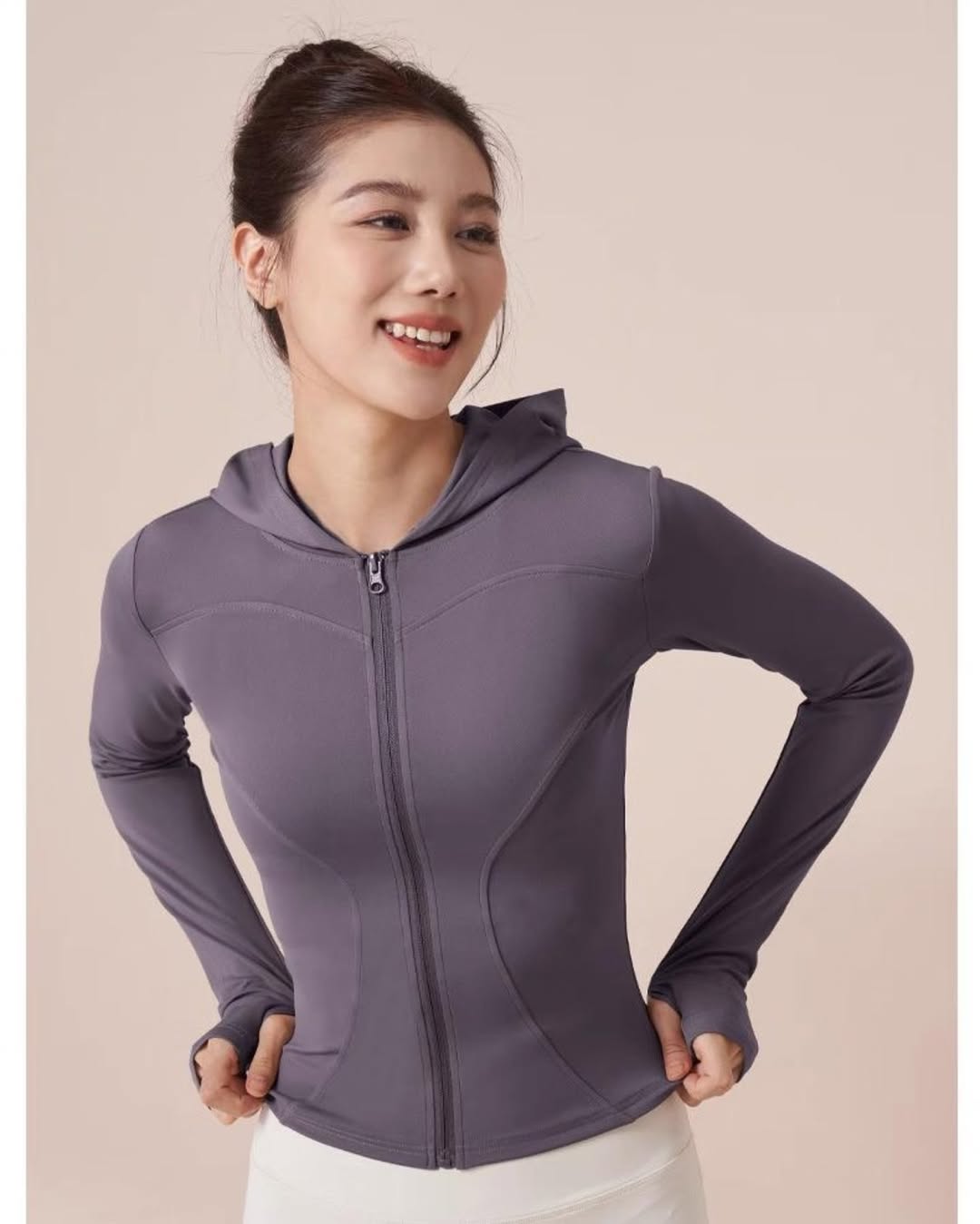 Jaket Sport Cewek Body Slim W-043 - Gambar 9