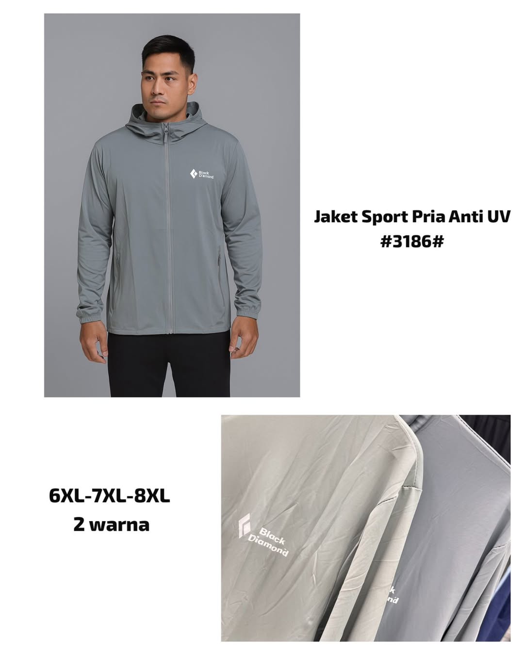 Jaket Sport Pria Anti UV 3186
