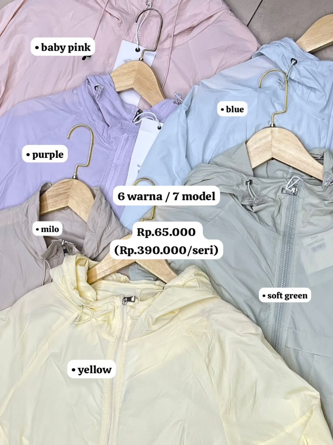 Jaket Sporty Parasut Anti UV201