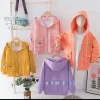 Jaket anak wanita bahan katun dengan lapisan dalam 20