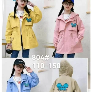 Jaket anak cewe bahan kanvas dalaman kain katun 804