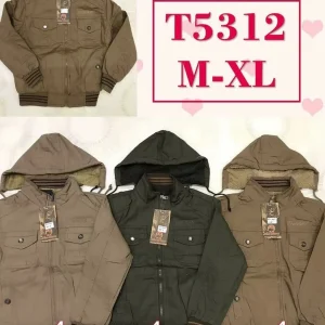 Jaket anak bahan Kanvas dalam bulu T5312