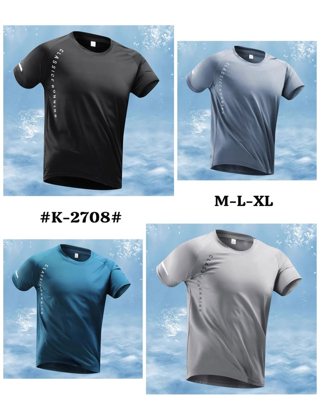 Kaos Sport Pria Ice Silk Sense K2708