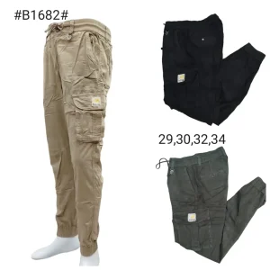 Celana pria Kargo kanvas joger B1682