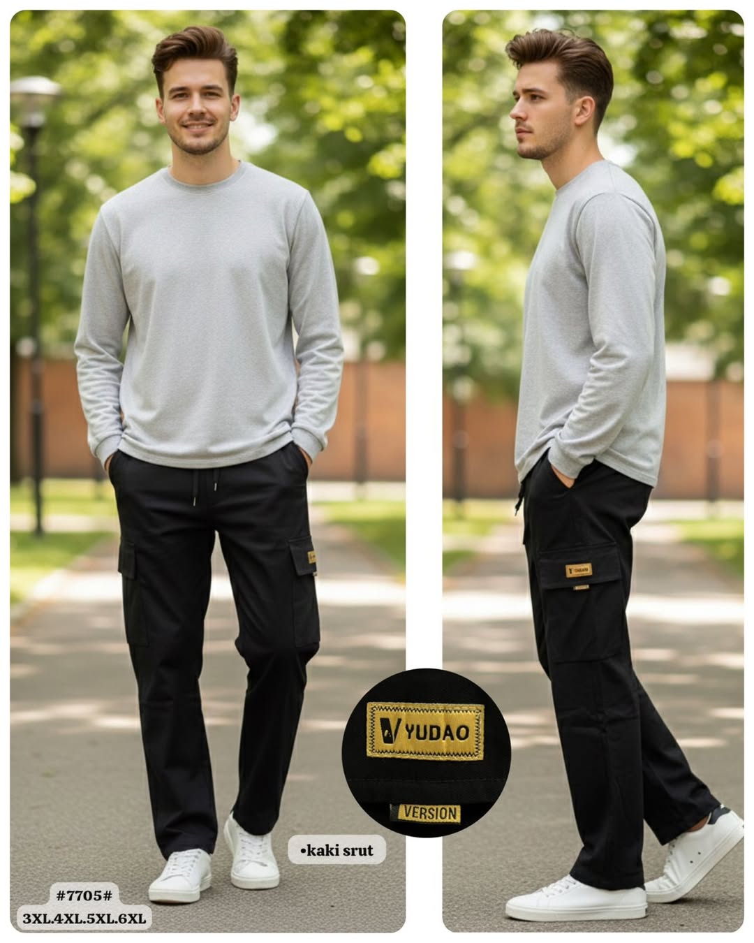 Panjang Kargo Casual Kaki Srut 7705