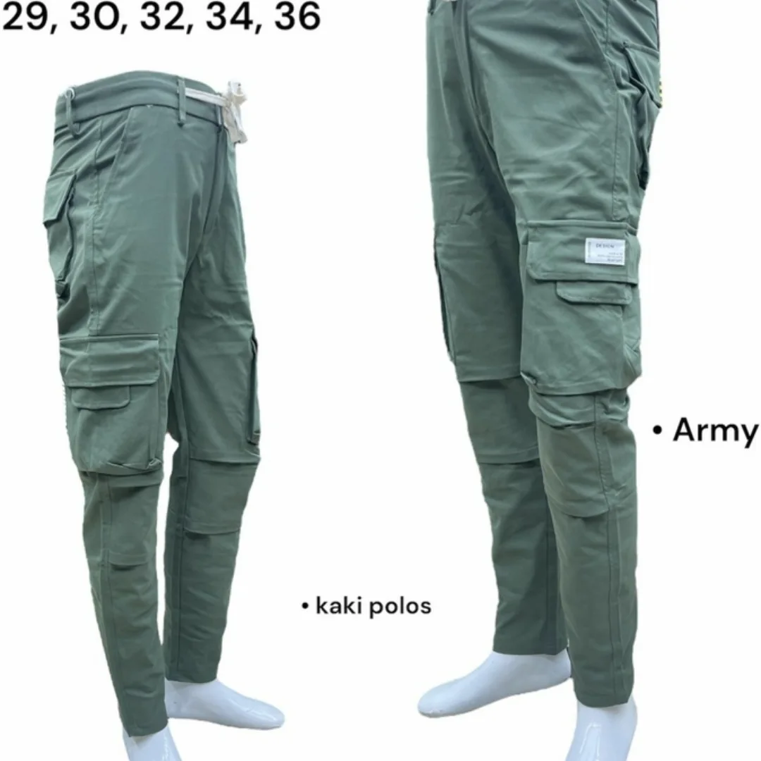 Celana pria bahan kanvas 656 js-0215 - Gambar 4