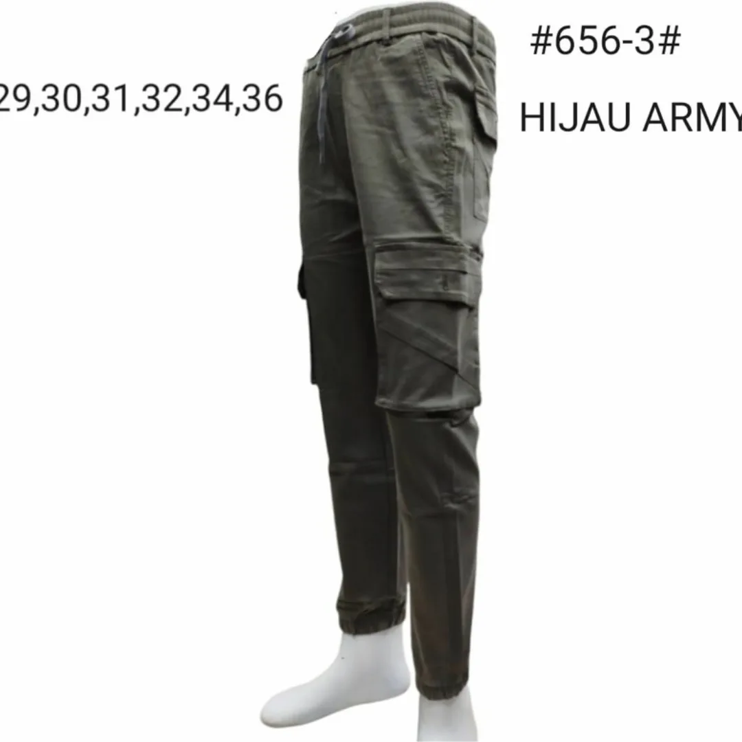 Celana pria bahan kanvas 656 js-0215 - Gambar 6