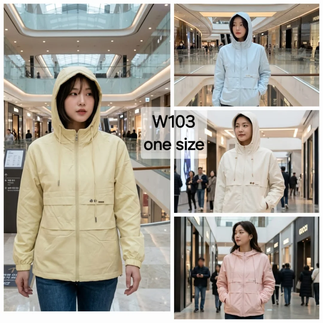 Jaket wanita bahan katun parasut A102