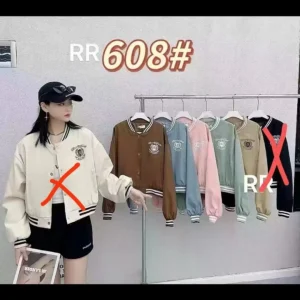 Jaket wanita bahan katun CROP 608
