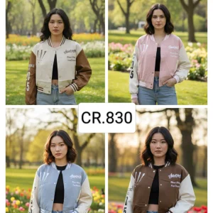 Jaket wanita bahan katun CROP 830