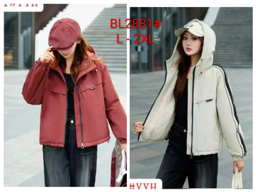 Jaket wanita bahan katun dalam puring BL 2881