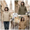 Jaket wanita bahan kanvas dalam bulu 2519
