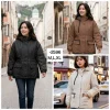 Jaket wanita bahan kanvas dalam parasut 2596