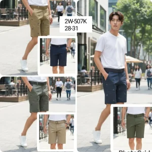 Celana pria bahan kanvas bolak balik 2W-507K