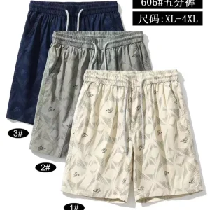 Celana pria bahan katun import motif M606