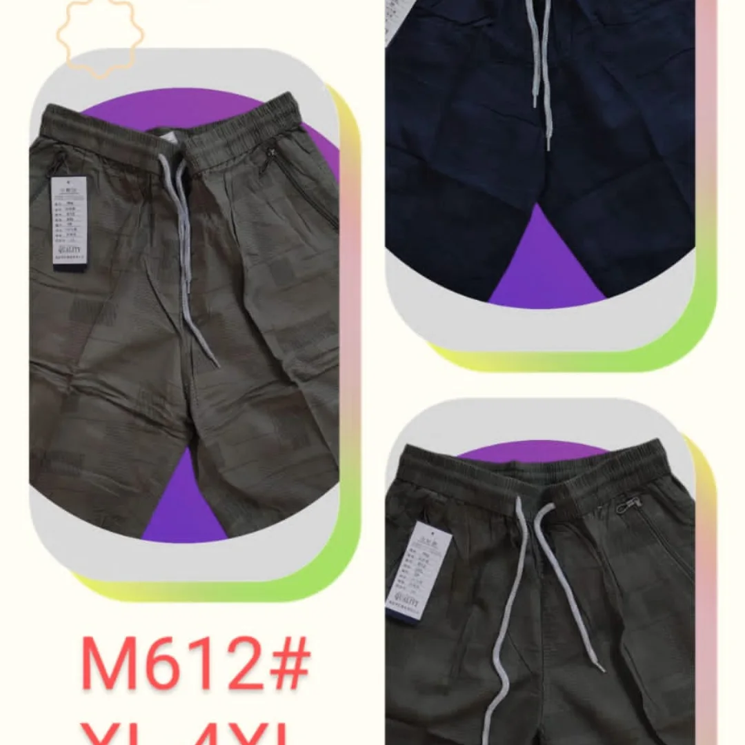 Celana pria bahan katun import motif M612