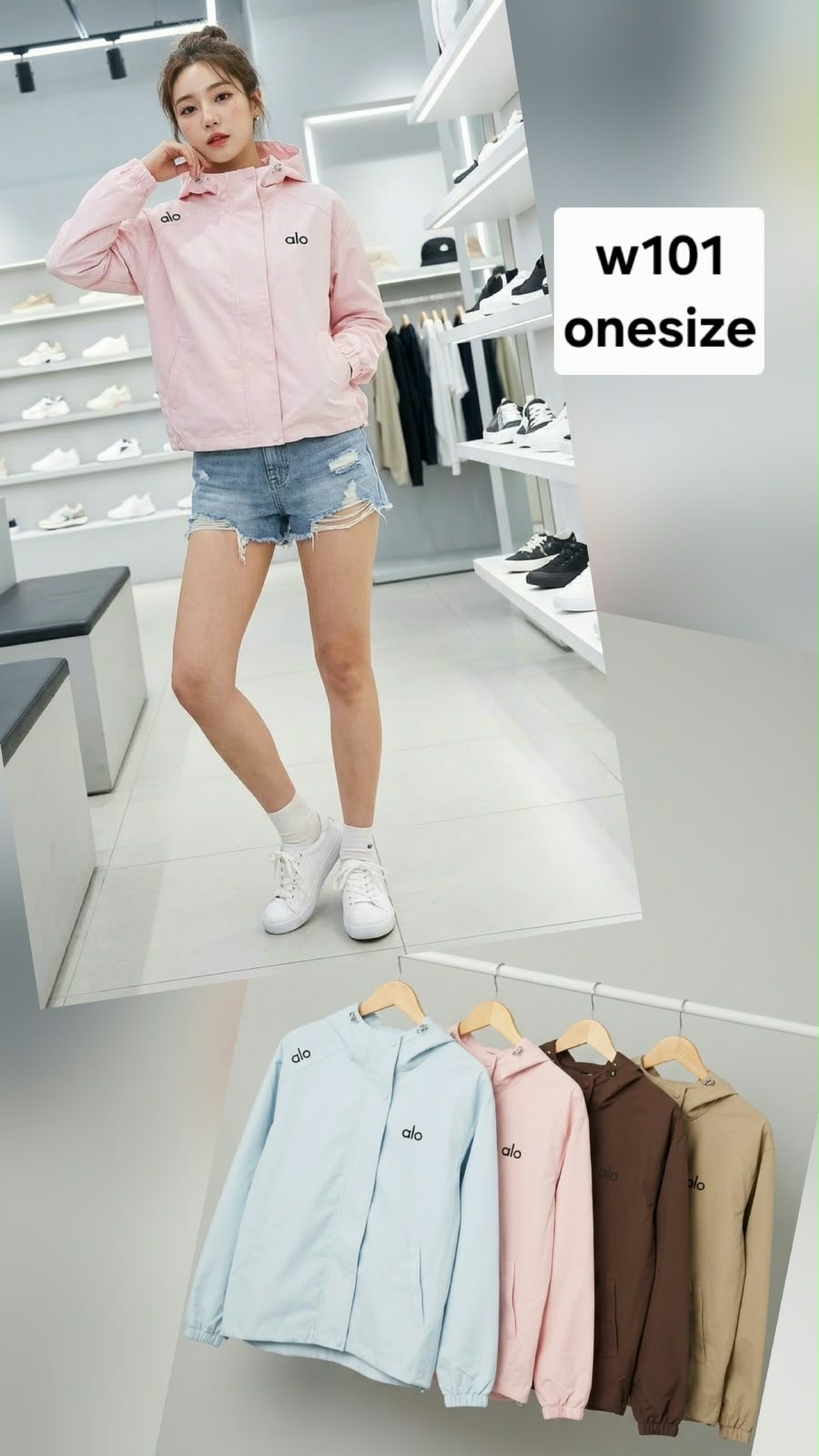 JAKET CEWE PARASUT KODE W101