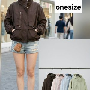 JAKET CEWE PARASUT KODE w3191